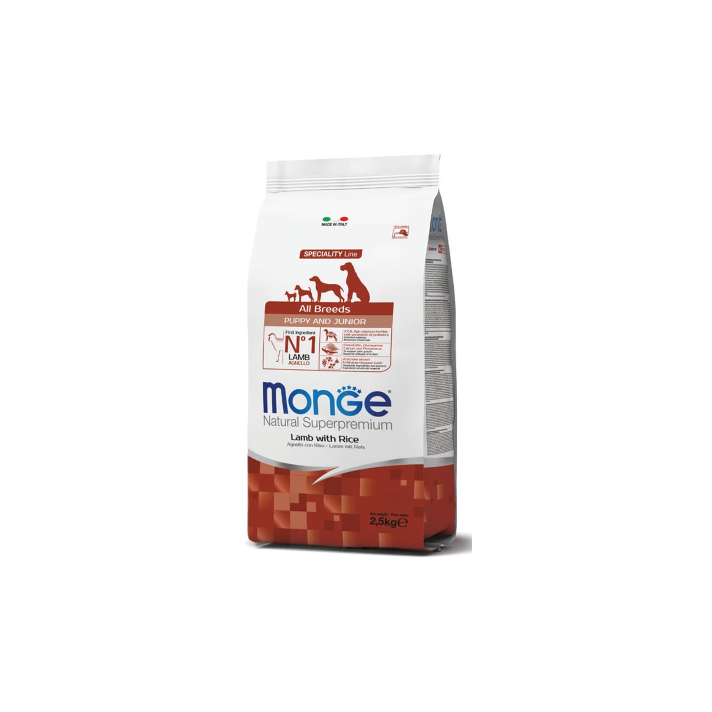 Monge Natural Superpremium All Breeds Puppy & Junior Agnello con Riso
