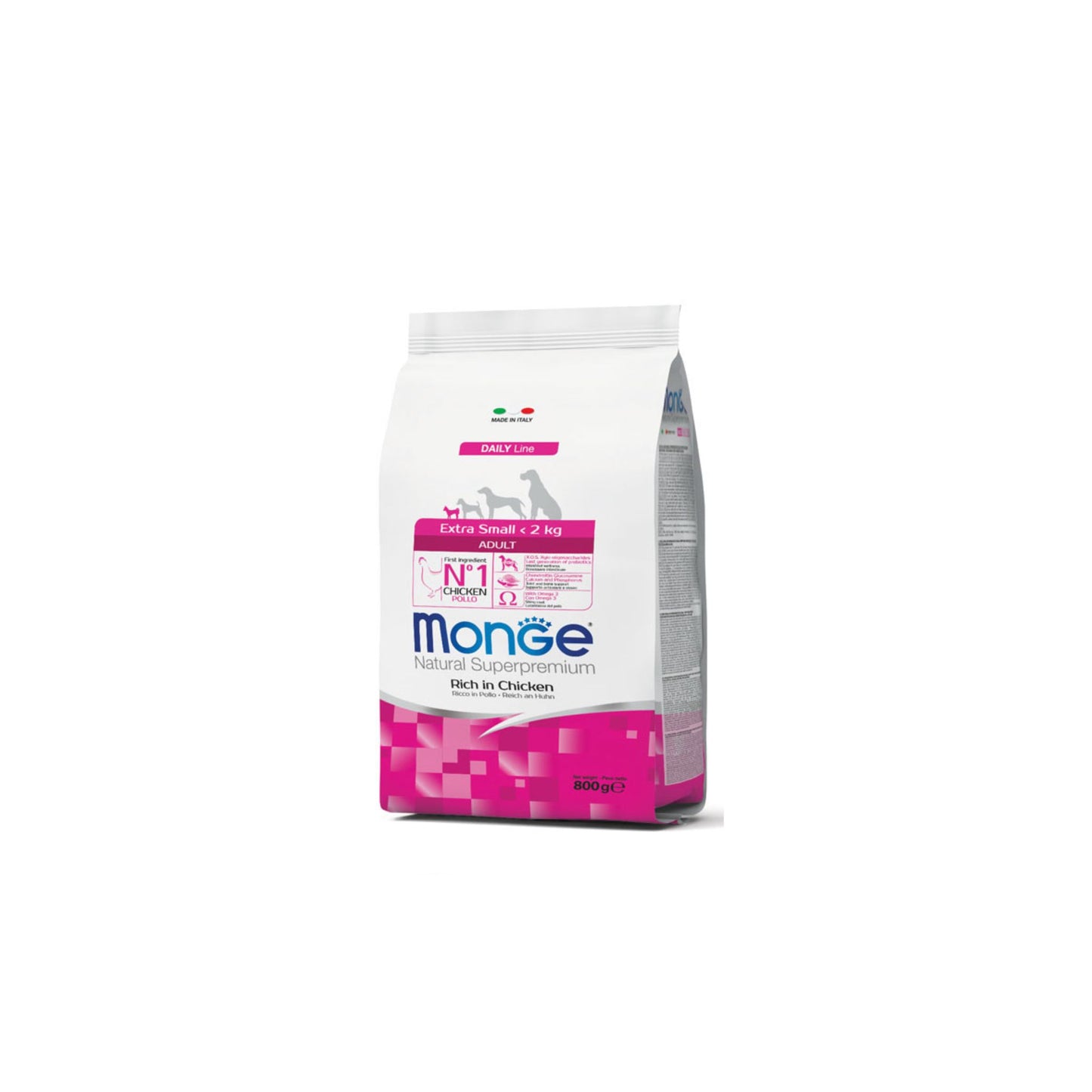 Monge Natural Superpremium Extra Small Adult Ricco di Pollo