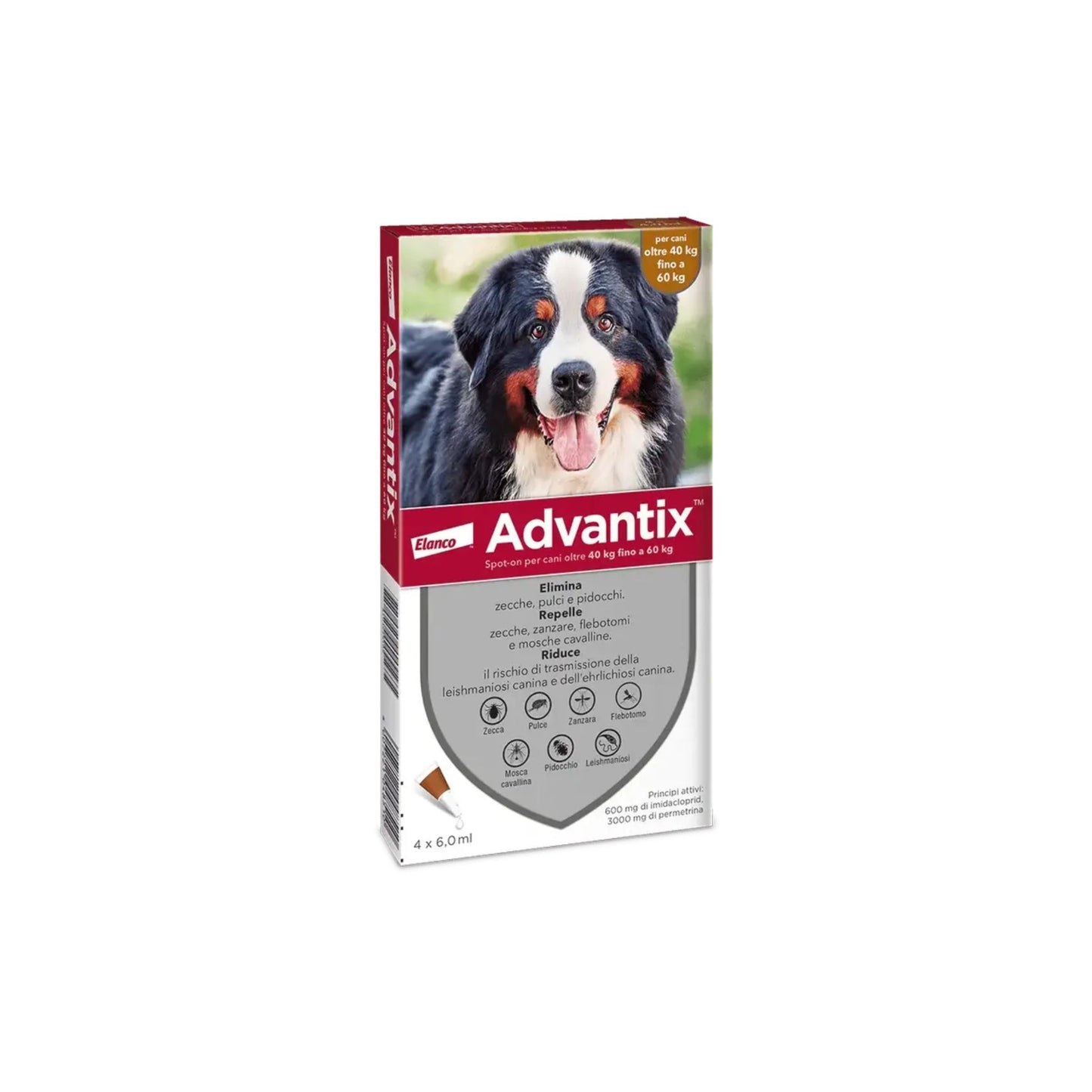 Advantix Spot-on per Cani oltre 40 kg fino a 60 kg