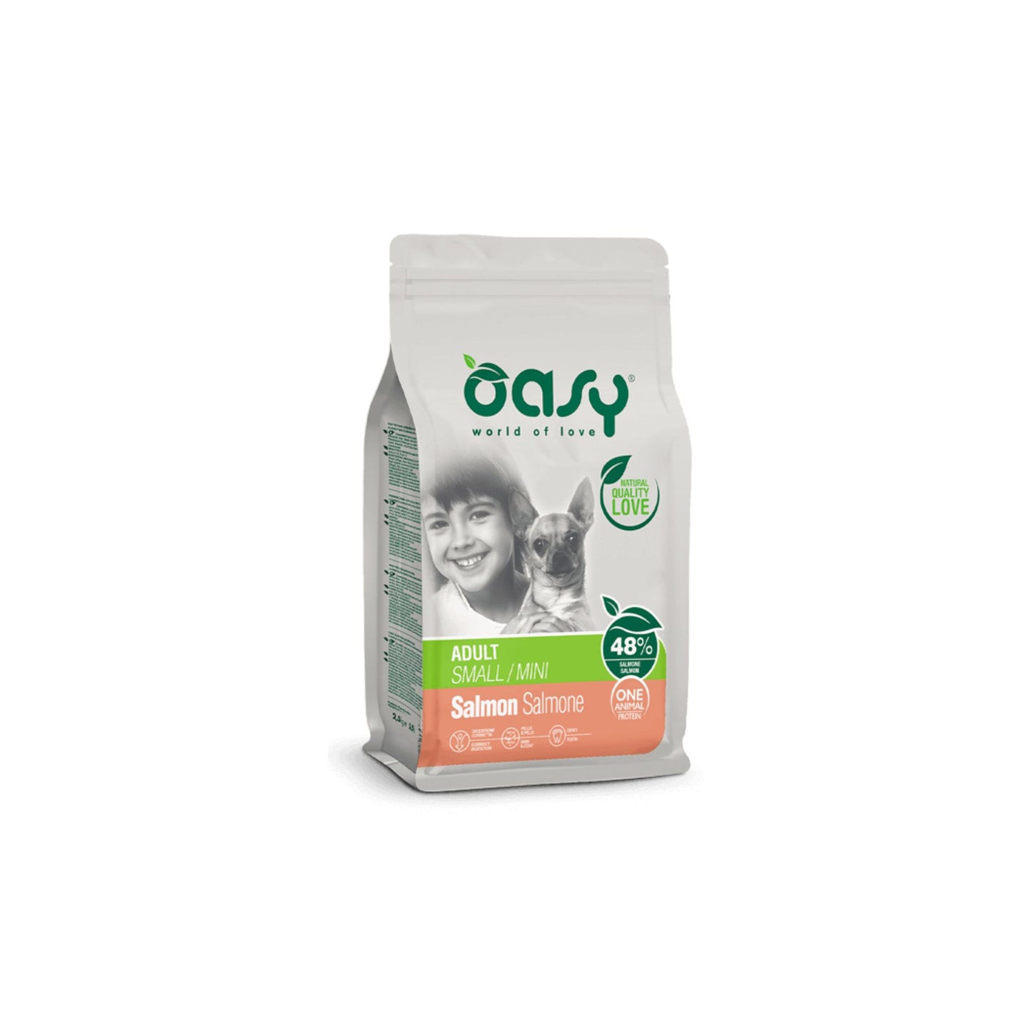 Oasy One Animal Protein Small/Mini Salmone