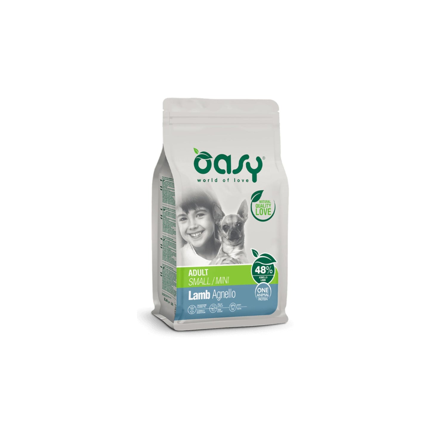 Oasy One Animal Protein Small/Mini Agnello