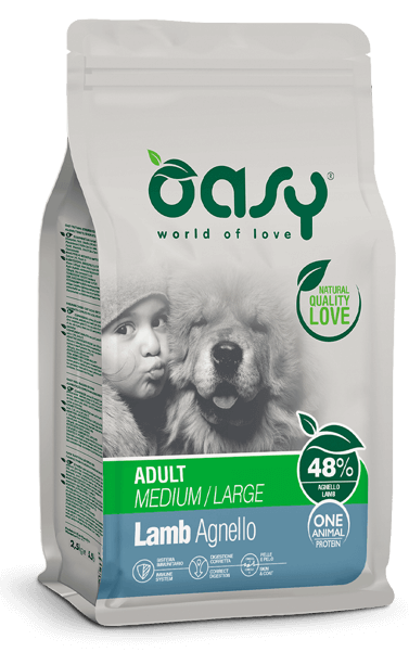 Oasy Dry Dog One Animal Protein Adult small mini Agnello 800 g