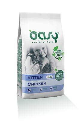 Cibo secco gatto, Oasy, Kitten ricco di pollo, gatti in gravidanza, gestazione, 1.5 kg