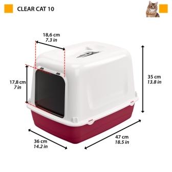 Clear cat 10 box toiletta per gatto