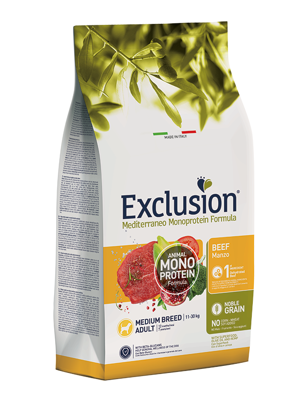 Exclusion Mediterraneo Adult Monoproteina Manzo 3 kg