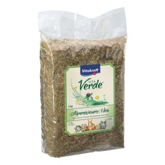Fieno dei pascoli alpini, vitakraft, alimento complementare per roditori, coniglio nano, criceto, 1 kg ricco di fibre