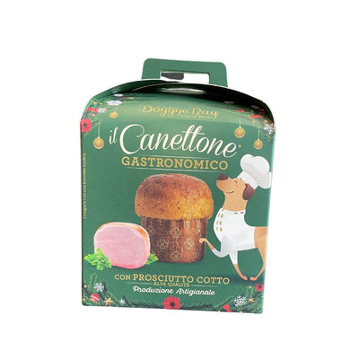 DoggyeBag il Canettone gastronomico per cani farcito con prosciutto cotto