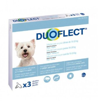 Duoflect antiparassitario Spot- on (3 pipette) per cane da 10 a 20 kg