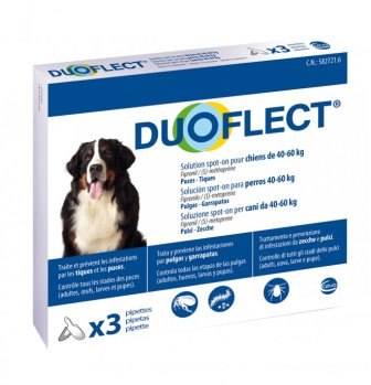 Duoflect antiparassitario Spot- on (3 pipette) per cane da 40 a 60 kg