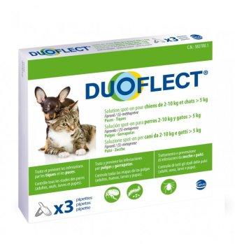 Duoflect antiparassitario Spot- on (3 pipette) per cane da 2-10 kg e gatto fino a 5 kg