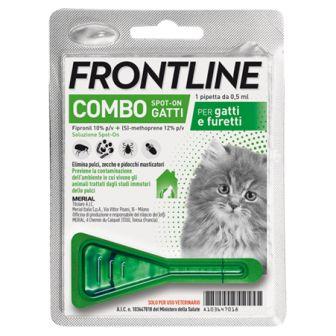 Frontline Combo Spot On per Gatto, Gatti e Furetti, elimina Pulci, Zecche e Larve, blocca lo sviluppo delle uova di larve delle Pulci. Miglior Prezzo