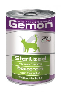 Monge Gemon Cat lattina adult Bocconcini al Coniglio 415 gr cibo umido per gatto