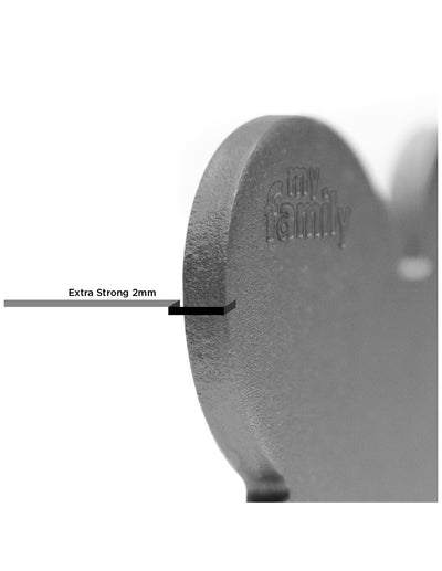 Medaglietta Cuore Basic Piccola in Ottone Cromato