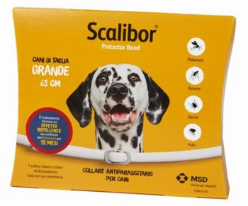 Collare  Scalibor Antiparassitario per Cane di Piccola e Grande Taglia, contro la Leishmaniosi, Pappataci, Elimina Zecche, Pulci e Zanzare
