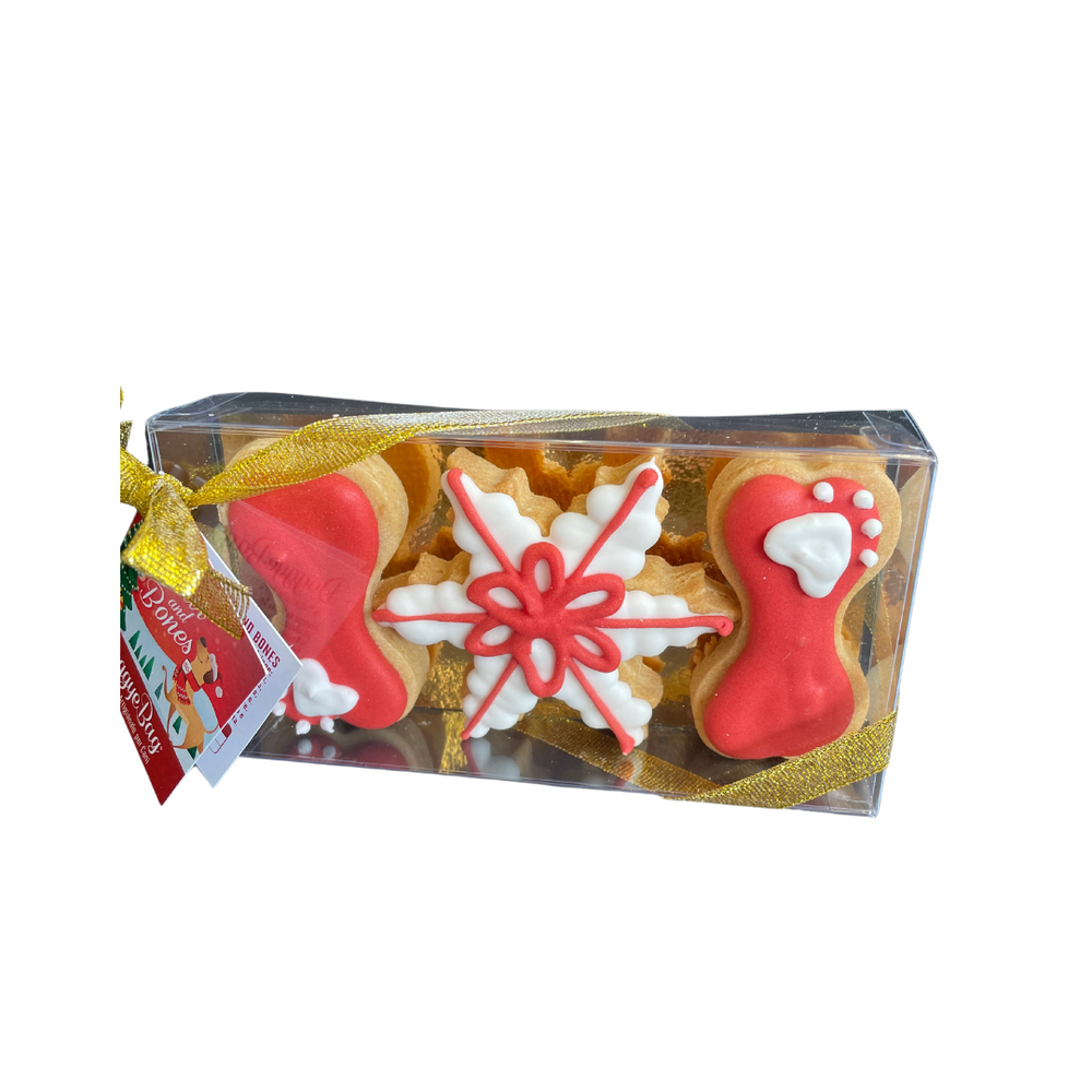 Festeggia il Natale con biscotti e snack anche con il tuo cucciolo peloso! 