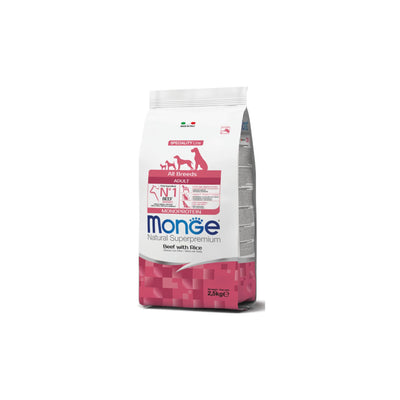 Monge Natural Superpremium All Breeds Adult Monoprotein Manzo con Riso