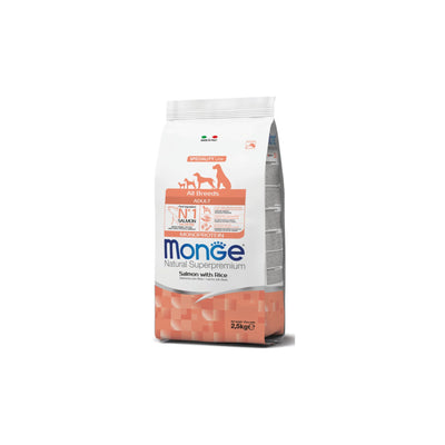 Monge Natural Superpremium All Breeds Adult Monoprotein Salmone con Riso