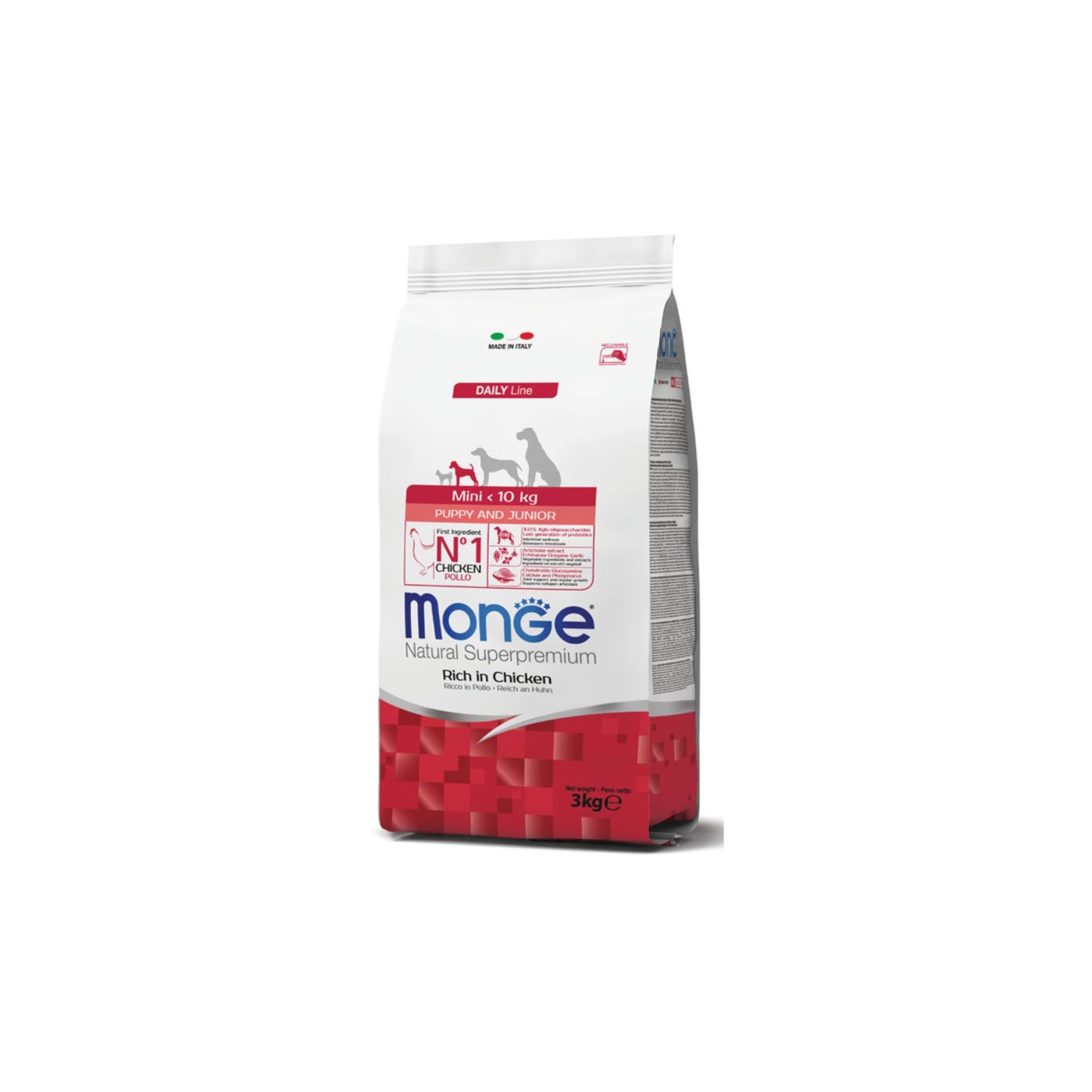 Monge Natural Superpremium Mini Puppy & Junior Ricco in Pollo