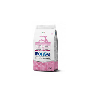 Monge Natural Superpremium All Breeds Puppy & Junior Monoprotein Maiale con Riso e Patate