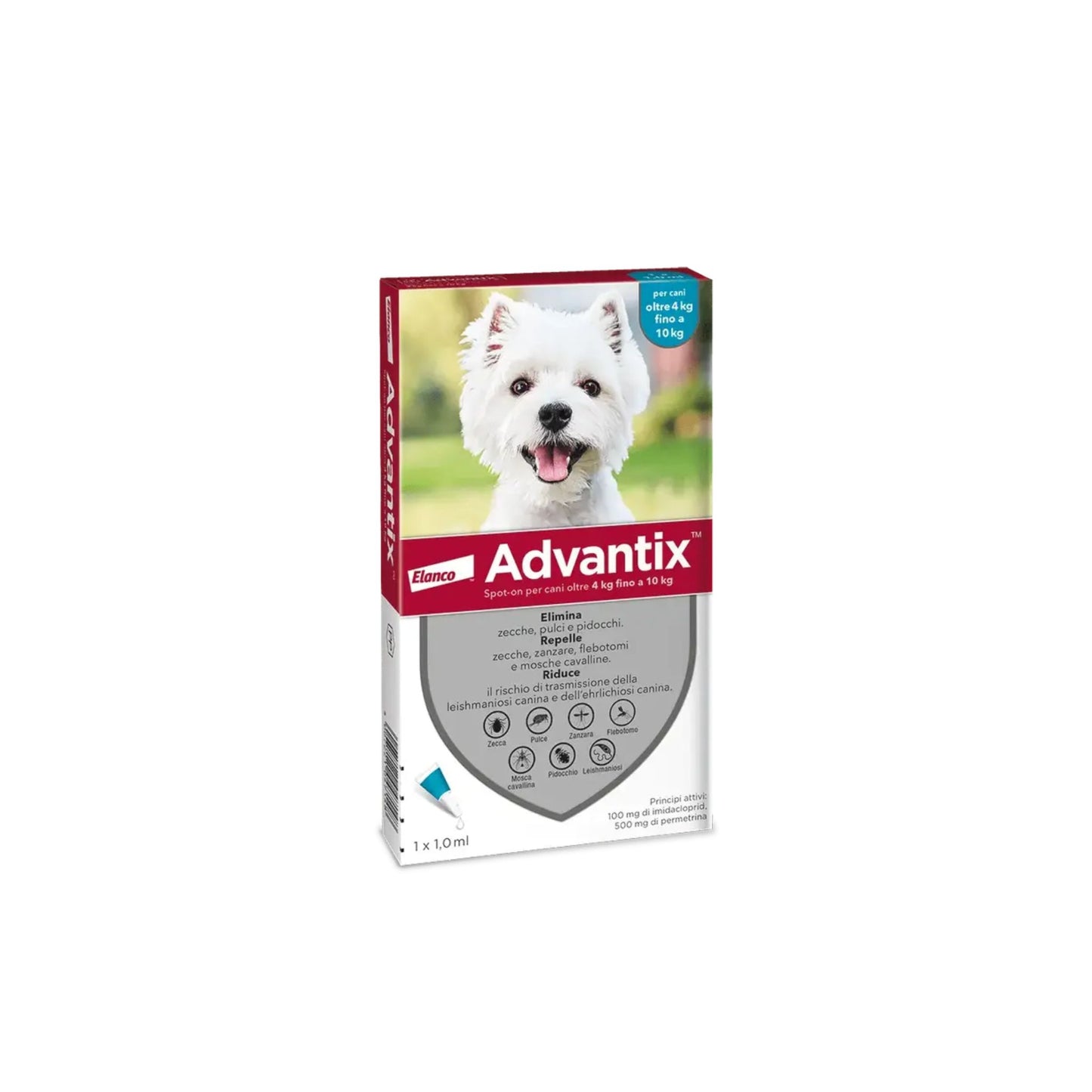 Advantix Spot-on per Cani oltre 4 kg fino a 10 kg