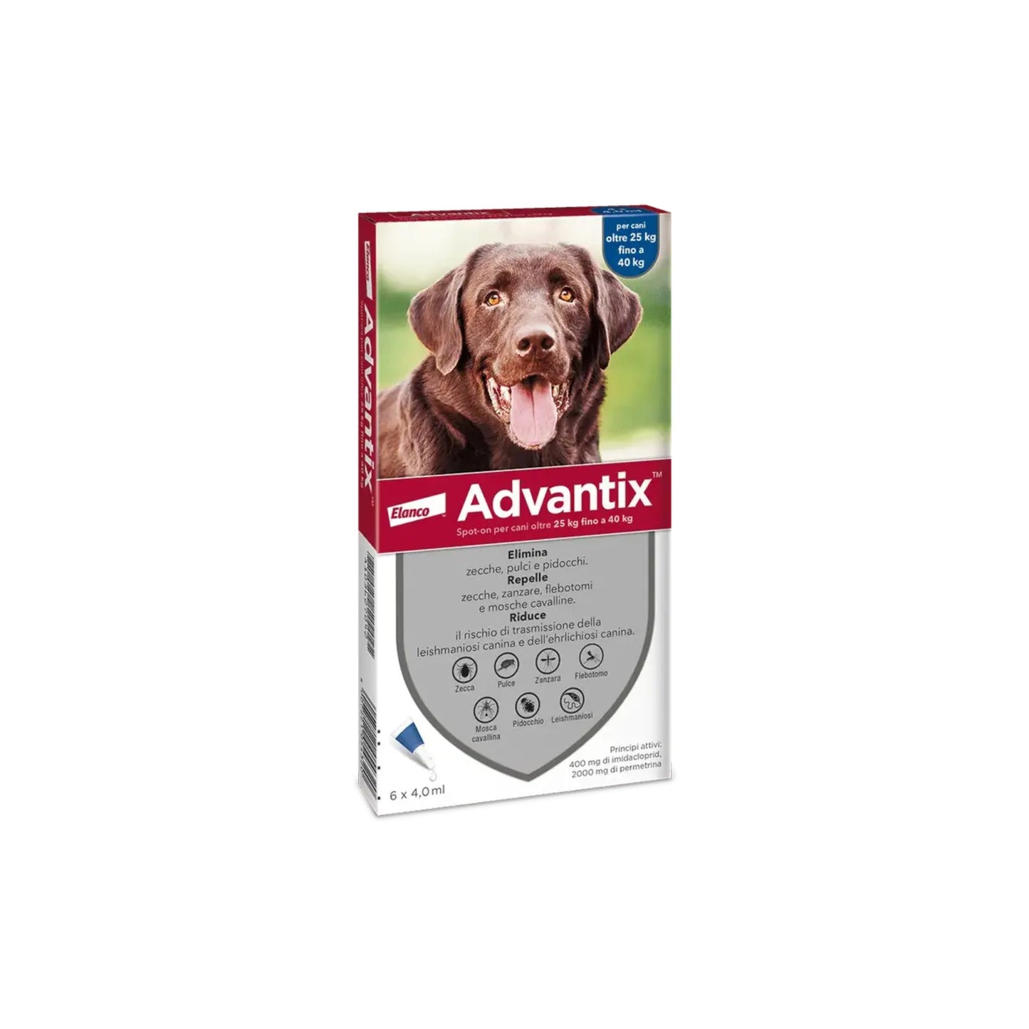 Advantix Spot-on per Cani oltre 25 kg fino a 40 kg