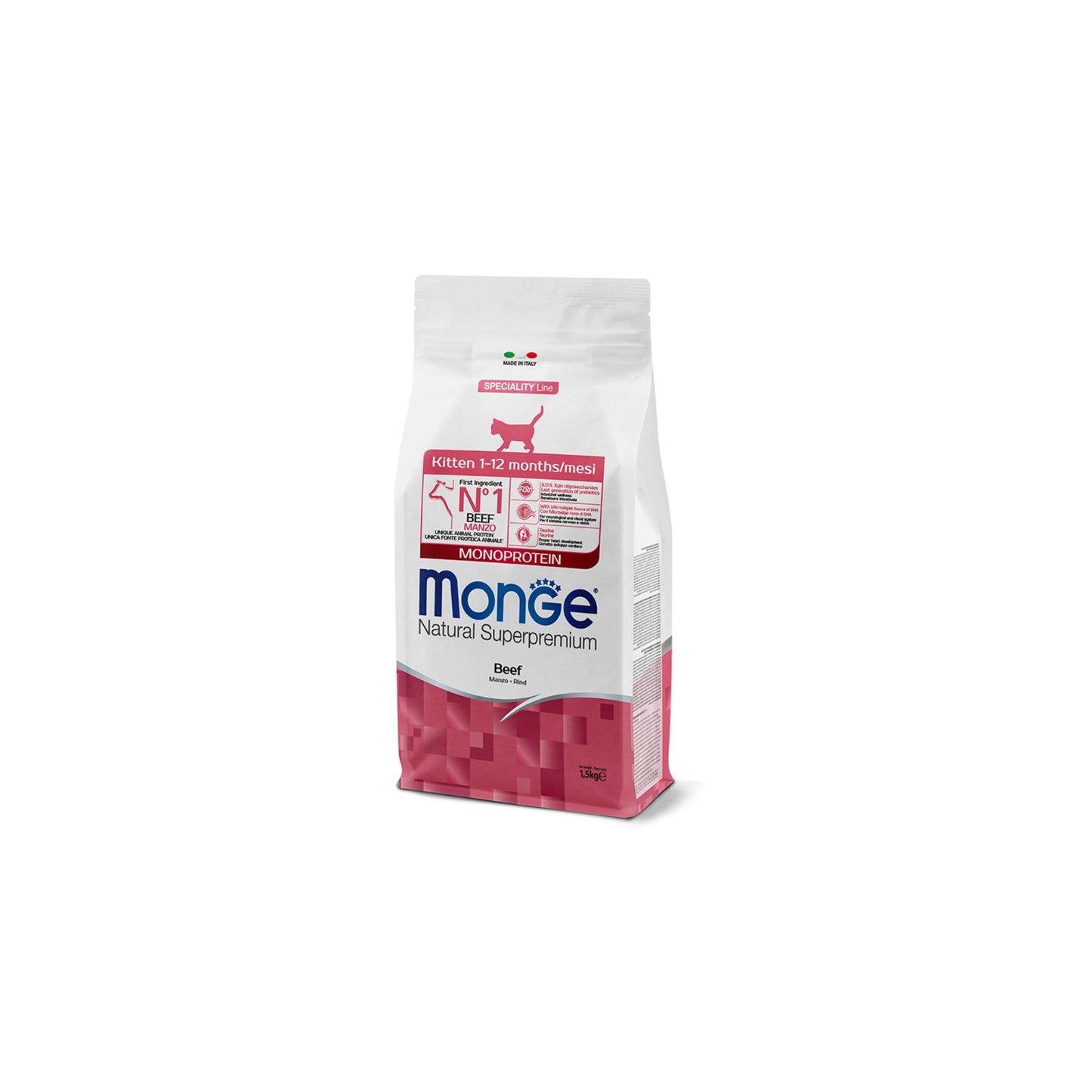 Monge Natural Superpremium Kitten Monoprotein – Manzo