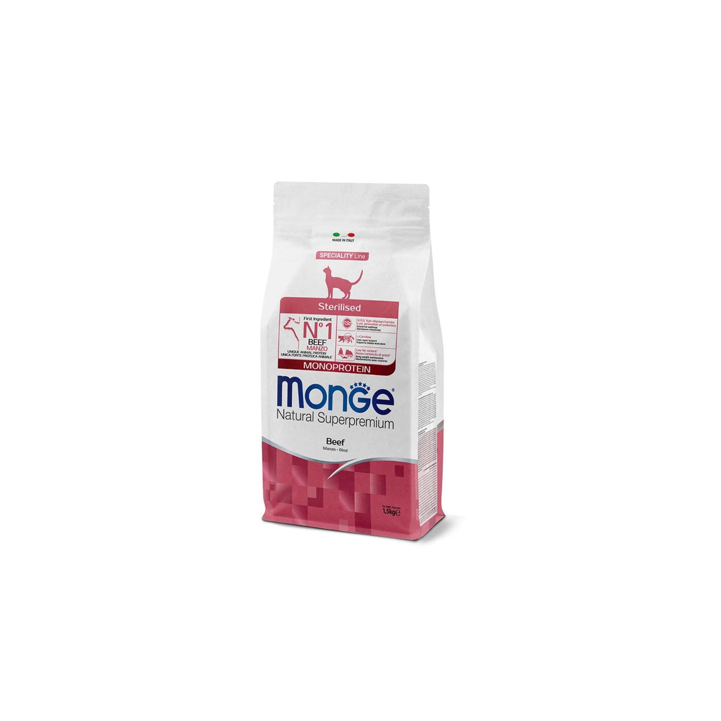 Monge Natural Superpremium Sterilised Monoprotein – Manzo