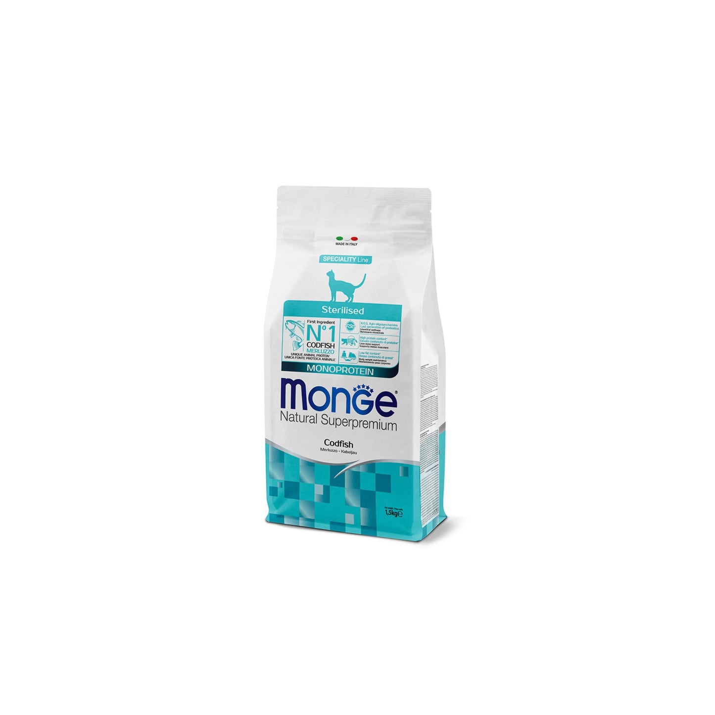 Monge Natural Superpremium Sterilised Monoprotein – Merluzzo