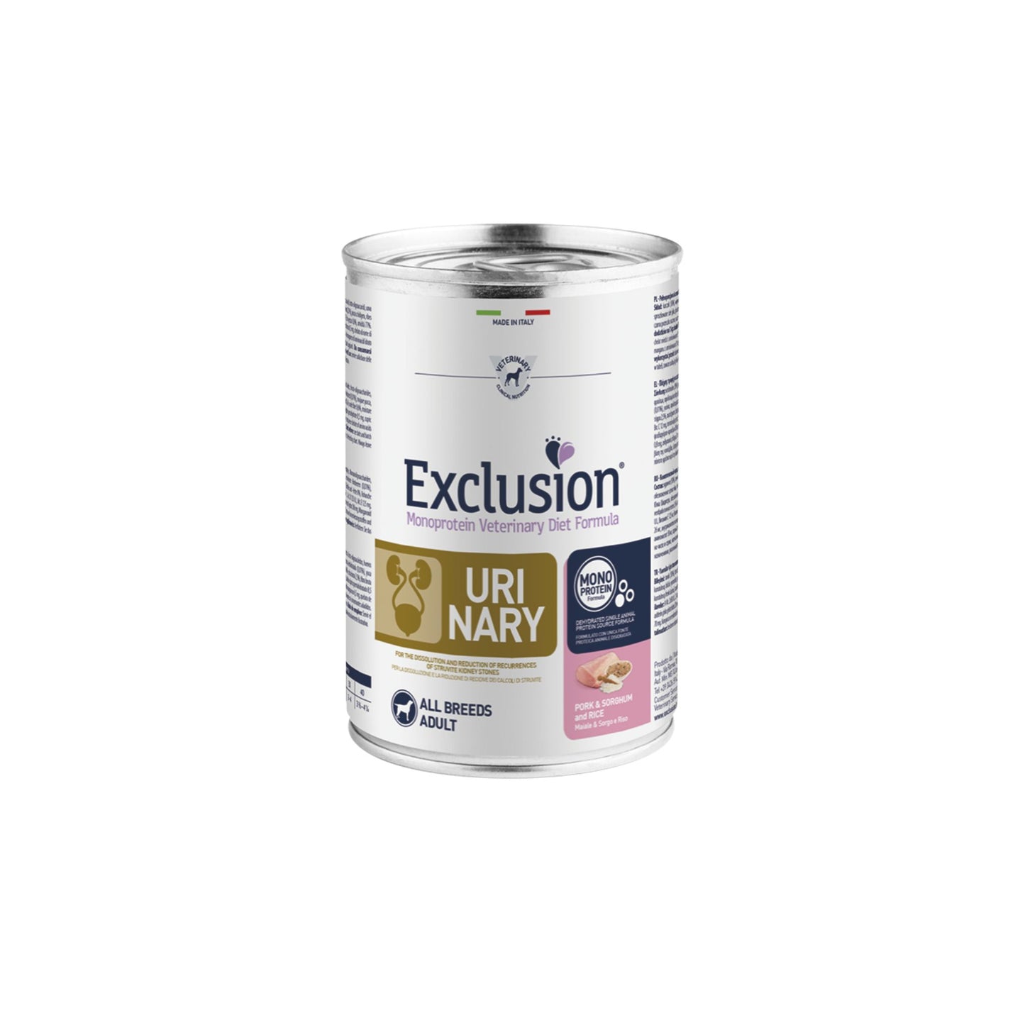 Exclusion Urinary  Maiale Riso e Sorgo All Breeds