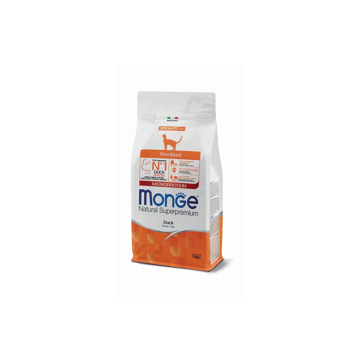 Monge Natural Superpremium Sterilised Monoprotein – Anatra