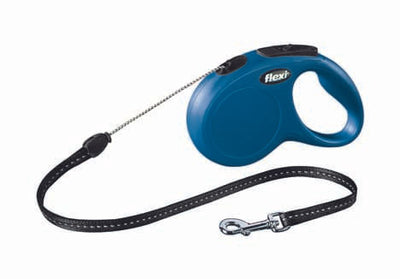 Guinzaglio Medium Blu Flexi New Classic fino a 5 metri a corda