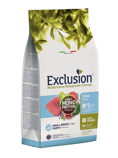 EXCLUSION MEDITERANEO MONOPROTEIN NOBLE GRAIN PUPPY SMALL TONNO 2 KG