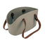 Borsa in resina per il trasporto di cani di piccola taglia, disponibile in diversi colori.