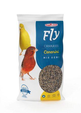 Alimento completo per canarini composto da sei semi: scagliola, ravizzone nero e rosso, avena decorticata, lino, canapuccia, niger.  confezione di 1 kg