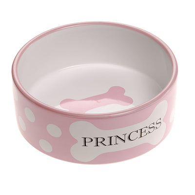 Ciotola in Ceramica Ideale per Cani di Piccola Taglia e per Gatti, può contenere sia cibo che acqua.