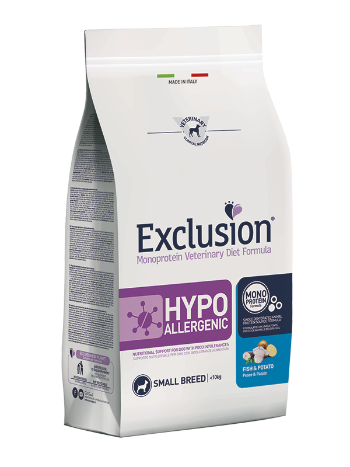 Exclusion Ipoallergenico Fish e Potato Small Breed 2 kg