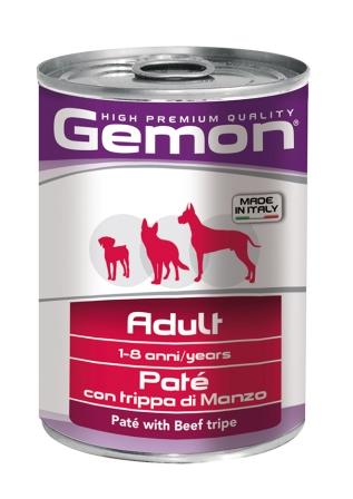 Gemon dog Adulto Patè di 415 gr con Trippa di Manzo per cane