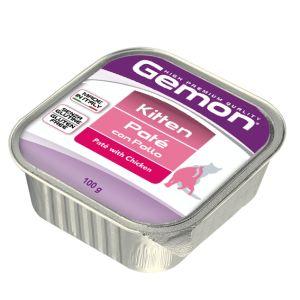 Monge Gemon Gatto Patè per Kitten al Pollo 100 gr Vaschetta