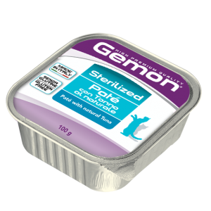Monge Gemon Gatto Adult Sterilised Patè con Tonno 100 gr Vaschetta