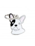 Medaglietta Cane Bulldog Francese Bianco