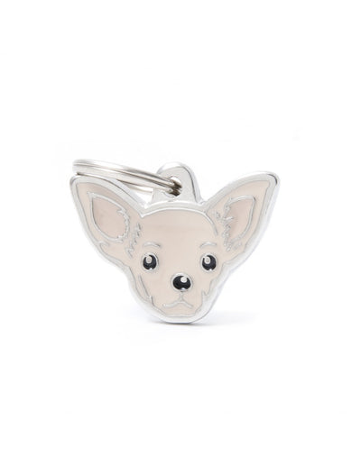 Medaglietta Chihuahua Color crema per cane