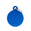Medaglietta Cerchio Basic Grande in Alluminio Blu
