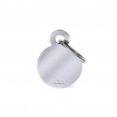 Medaglietta Basic Cerchio Piccolo in Ottone Cromato