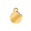 Medaglietta Basic Cerchio Piccolo in Ottone Dorato