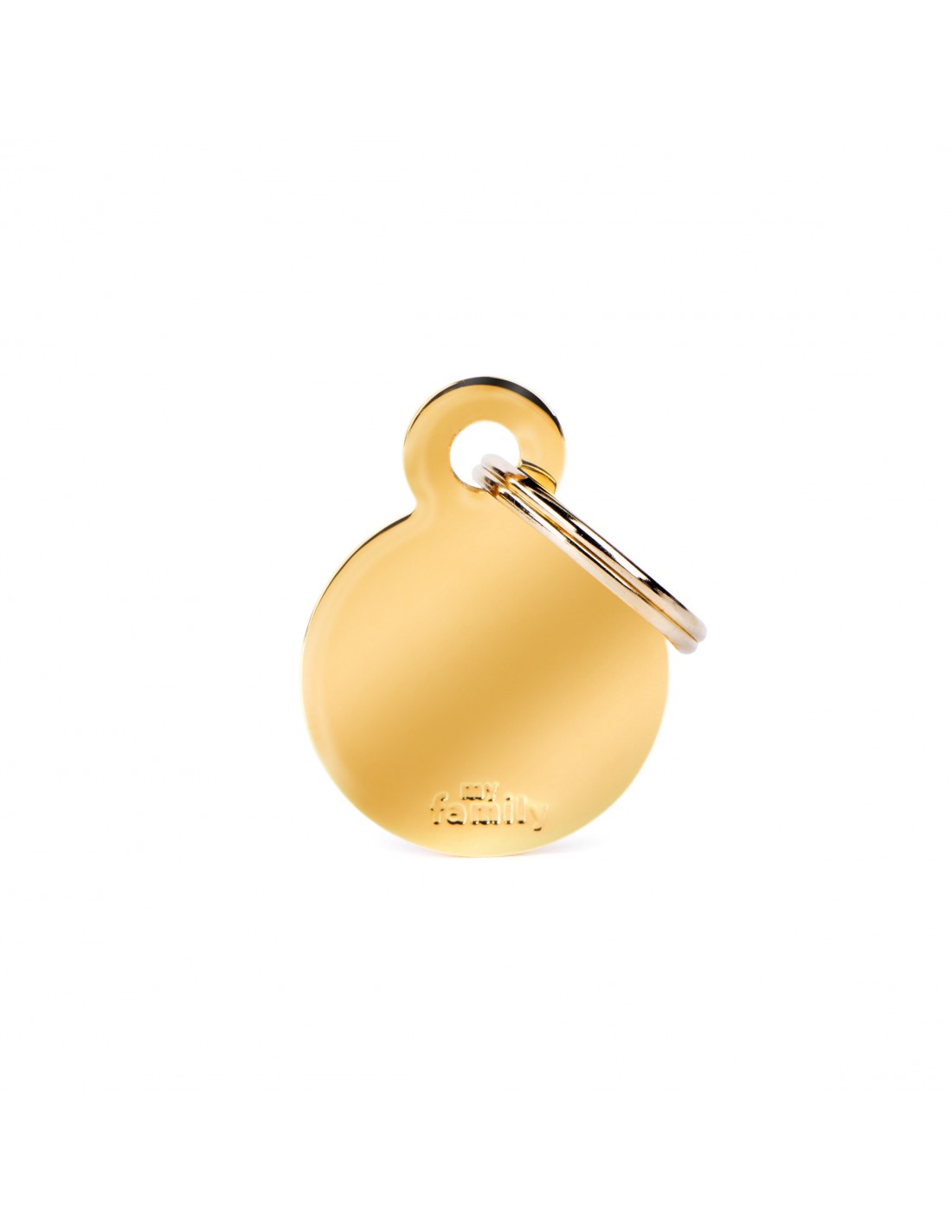 Medaglietta Basic Cerchio Piccolo in Ottone Dorato