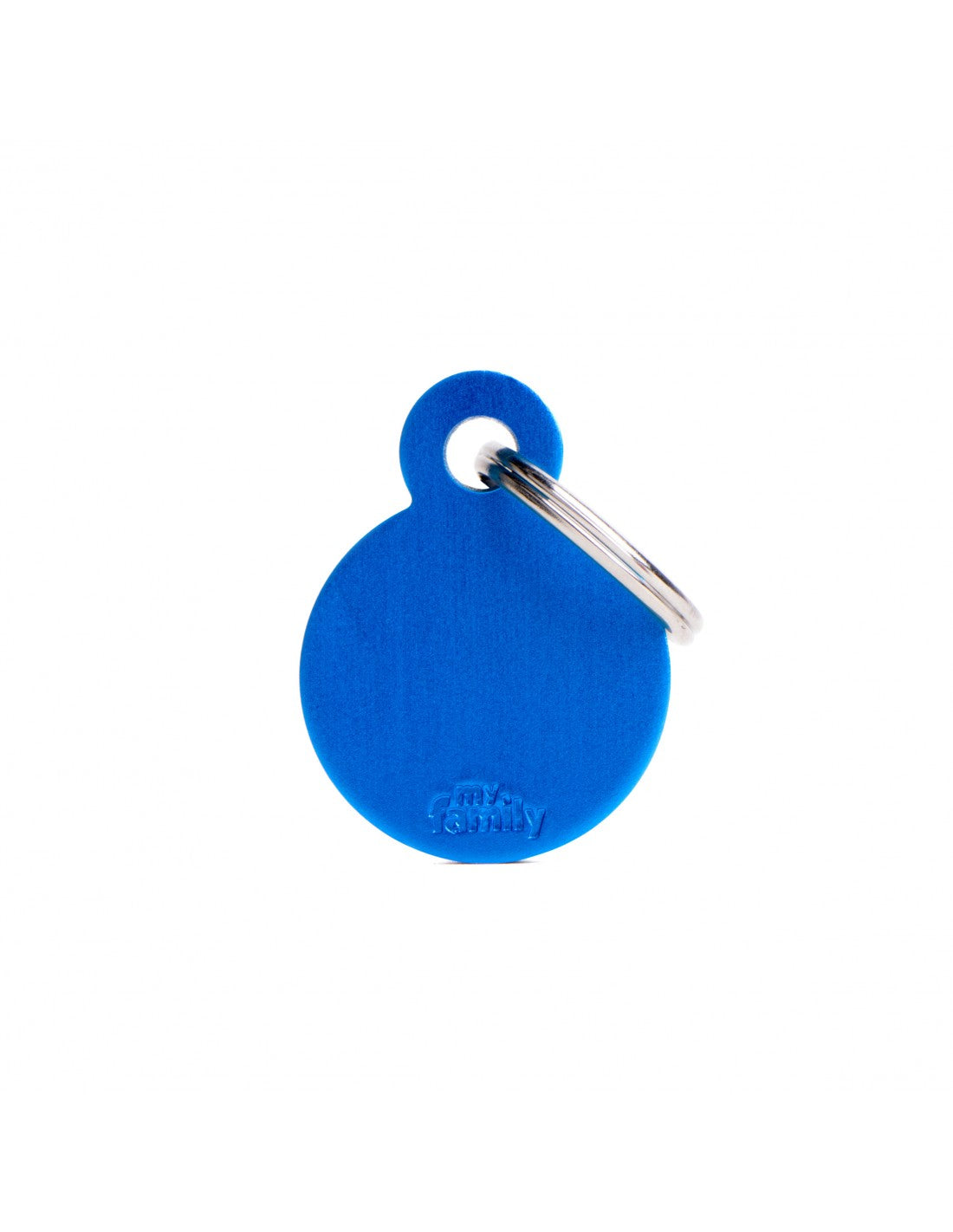 Medaglietta Basic Cerchio Piccolo in Alluminio Blu