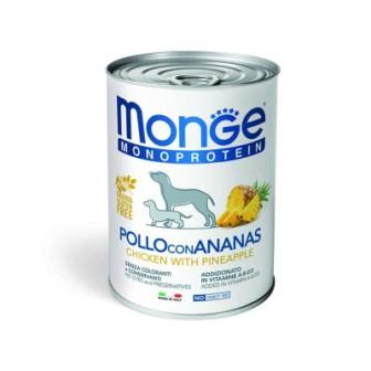 Cibo Umido per cane della monge monoprotein con pollo e ananas