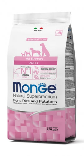 Monge Natural Superpremium Adult Maiale Riso e Patate da 2,5 kg