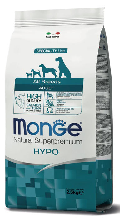 Monge Natural Superpremium Ipoallergenico per cane al salmone e tonno
