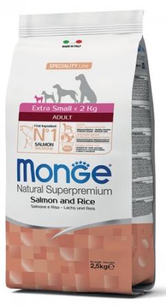 Monge Natural Superpremium al salmone per cani di piccola taglia, la crocchetta aiuta la masticazione corretta del vostro cane